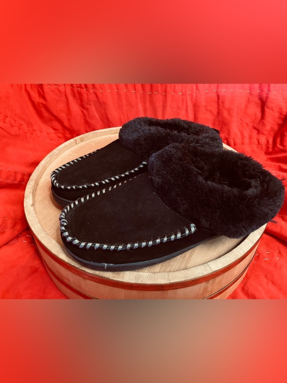 Dearfoams Cozy Comfort Moc Toe Clog Slippers